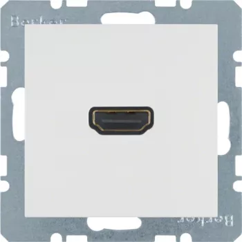 Berker 3315438989 HDMI ieliktnis, balts