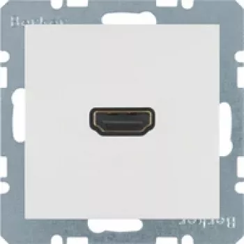 Berker 3315438989 HDMI ieliktnis, balts