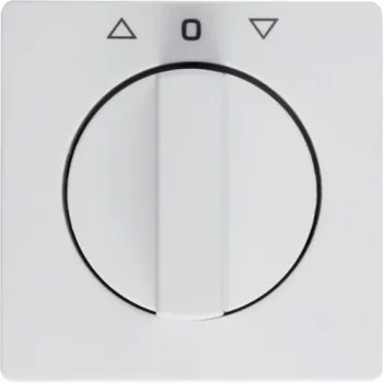Berker 1080608900 Centrālā plāksne ar rotācijas pogu žalūzijām Q.1/Q.3 Polar White
