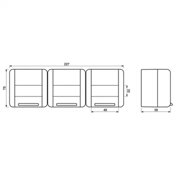 JUNG SCHUKO kontaktligzda 3-vietīga 16A 250V 8230 NAW Alpine White