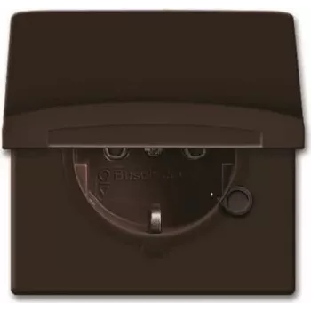 Busch-Jaeger Allwetter 44 CEE 7/3 Socket Outlet 2P+E IP44 Brown 250V 16A Surface Mount