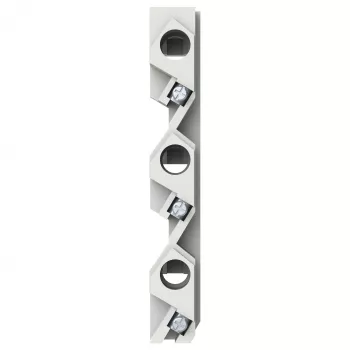 ABB ZE60 Reitersicherungsblock 2CPX061045R9999 Drošinātāja turētājs 1-pole 32A 690V AC 10x38mm Pelēks
