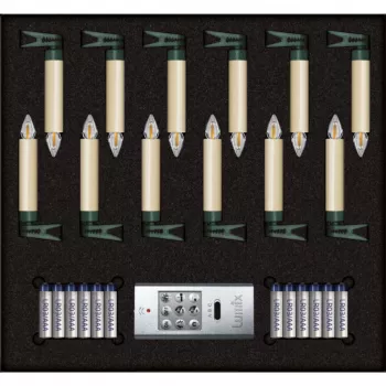 Krinner Superlight Bavaria Mini Flame 12 gab. komplekts Ivory
