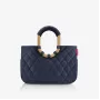 Reisenthel loopshopper M Frame Rhombus Midnight Gold Shopping Basket