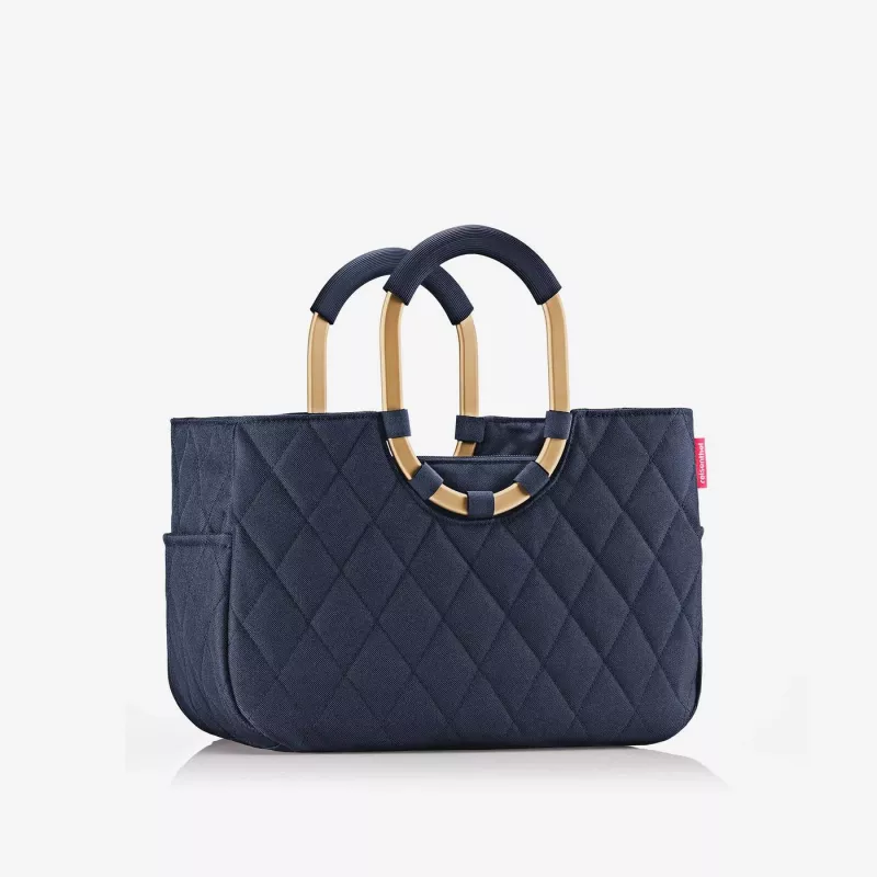 Reisenthel loopshopper M Frame Rhombus Midnight Gold Shopping Basket