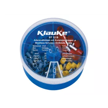 KLAUKE Izolētu vadu uzgaļu komplekts 4-16 mm², 275 gab., DIN 46228 4. daļa