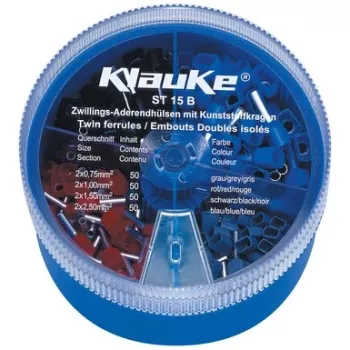 Klauke kabeļu uzgaļu komplekts 1000 gab. 0.5-2.5 mm²