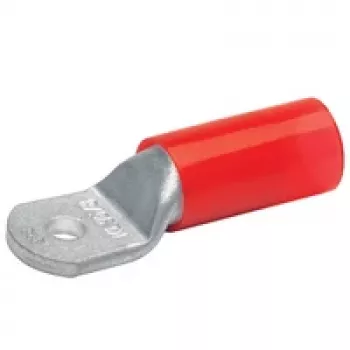 Klauke 605R12 Izolēts cauruļveida kabeļa uzgalis, 35 mm², M12, sarkans, alvots varš, taisns, poliamīds