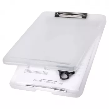 MAPED The Clip Clipboard H2532010 DIN A4 Caurspīdīgi Balts Plastmasas