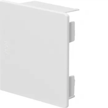 HAGER End Piece LF6006069016 60x57mm Traffic White (RAL 9016) for Tehalit LF Cable Trunking