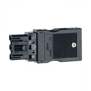 Hager G4703 Cover Frame 3-Gang Black IP20 230V 76x35x15mm