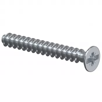 KAISER ELEKTRO 2472-25 Ierīces skrūve M3.5 x 25 mm, cilindriska galva, šķēlums, tērauds, cinkota, sudraba krāsa, 1 gab.