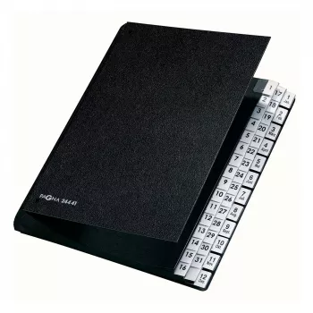 PAGNA Classic 44 Compartment Desktop Organizer - A4 - Black - Portrait - 265 x 55 x 340 mm
