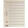 PAGNA Easy Rip Index Dividers A4 100 Sheets Beige 4-Hole Punched Cardboard 160 gsm