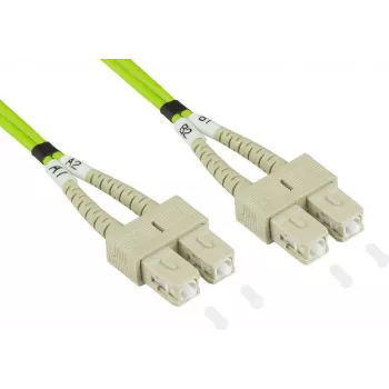 GoodConnections Alcasa LW-8075SC5 Fiber Optic Patch Cable 7,5 m LSZH OM5 SC Duplex Green