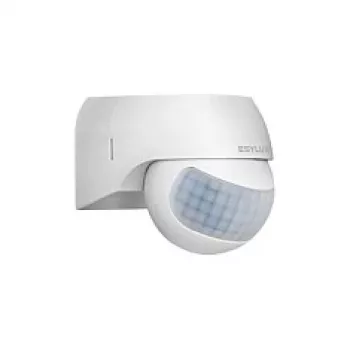 ESYLUX MD 180 Basic pasīvais infrasarkanais kustības detektors, sienas montāžai, balts, IP44, 2,5m kabelis