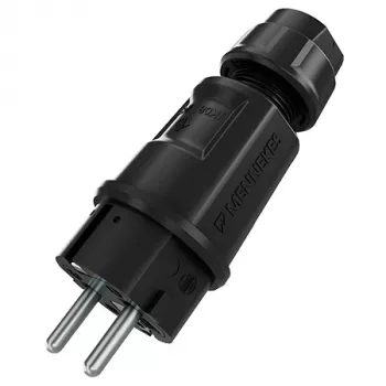 Mennekes SCHUKO Plug Black 2P+PE IP54 (152072)