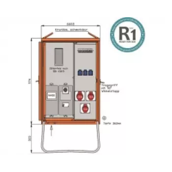 Walther WAV0100R1 pārvietojamais jaudas sadalītājs 22kVA