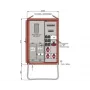 Walther-Werke Sadales panelis WAV0170R1 44kVA ar skaitītāja paneli, 2 RCD Type B, 9 MCB, 4 izejas