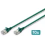 DIGITUS CAT 6A F-FTP Slim Patch Cable, Copper, LSZH, 0,5 m, Green
