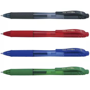 Pentel EnerGel BL107-4 Gēla pildspalvu komplekts 0,35 mm adatas gals, 4 krāsas