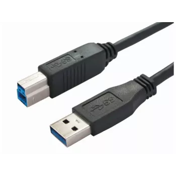 Bachmann 917.1203 USB 3.2 Gen 1 kabelis - USB A uz USB B - 3 m - Melns