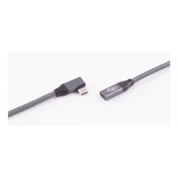 ShiverPeaks USB 3.2 pagarinājuma kabelis 90° leņķa Type-A vīrietis uz sievieti 0,25 m Melns