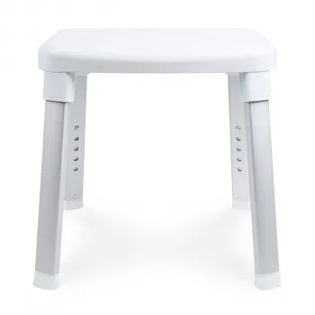 Weinberger Gratia Shower and Bath Chair - Aluminium Frame, HDPE Seat, Height Adjustable 42-52 cm, 120 kg Capacity