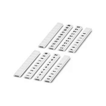Phoenix Contact Terminal Block Markers - 10 Pieces - White - 0.56 g