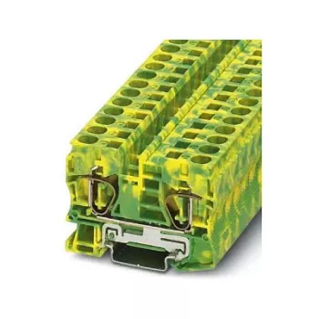 Phoenix Contact ST 10-PE zemējuma spaiļu bloks, atsperu savienojums, 10 mm², zaļi-dzeltens