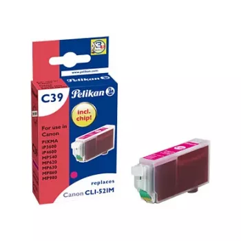 Pelikan saderīga tintes kasetne Canon CLI-521M Magenta 9ml
