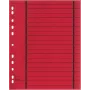 WEKRE 50 dalītāji, A4, 190 g/m2, sarkani (951030850IF)