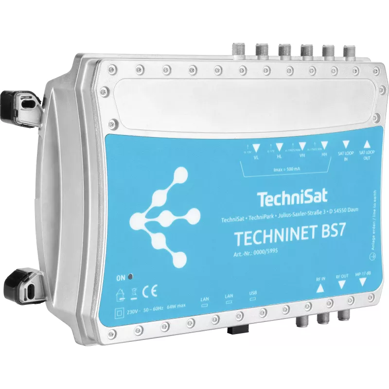 TechniSat TechniNet BS7 Digital 16-Fold Compact Headend Station DVB-S(2) / DVB-C (0000/5995)