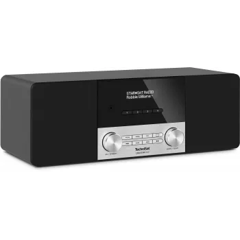 TechniSat CABLESTAR 400 DAB+ Radio ar Bluetooth, 2 x 10W, Melns