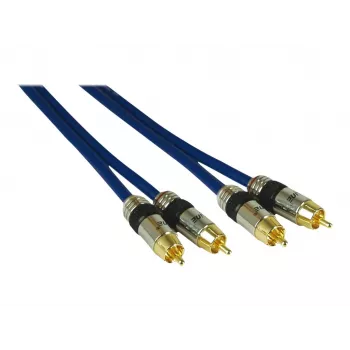 Kindermann audio kabelis RCA spraudnis uz RCA spraudni