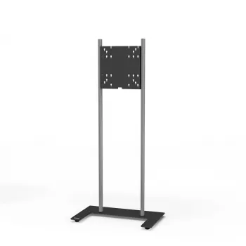 Kindermann Premium DS Racer grīdas statīvs LCD displejiem līdz 70 inch - anodēts alumīnijs - melns, sudraba metālisks