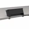 Kindermann CP Office Desk 4-Way Power Module (4 x Schuko, 3m Cable, Silver/Black)