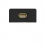 Kindermann Connection Panel USB 2.0 Anthracite RAL 7024 Half-Bezel with Pigtail Cable 7457000522