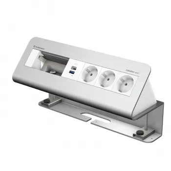 Kindermann CablePort desk² 6-kārtīgs 3x strāvas USB galda skavas modulis (7430001163)
