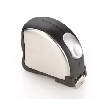 TROIKA ACCURATE Mini izvelkamais mērlente 2m/6ft atslēgu piekariņš hromēts