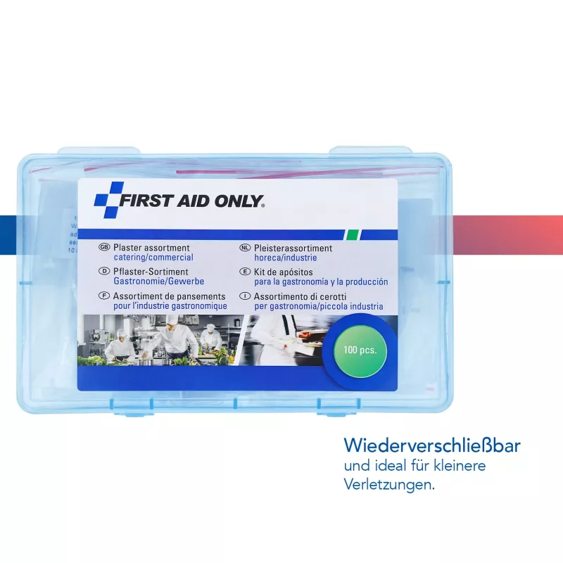 First Aid Only P-10026 Detectable Plasters Gastronomy 100 Pieces