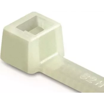 HellermannTyton T80I-PA66-NA-C1 caurspīdīgas kabeļu saites, 300 x 4,7 mm, 100 gab.