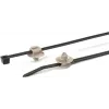 HellermannTyton T50RFT5-PA66HS/PA66 BK/GY 500 Cable Tie (150-55941)