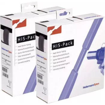 HellermannTyton 300-30320 Termosarūkošā caurulīte - Poliolefīns - Melna - 3,0mm ID - 100m ruļļos