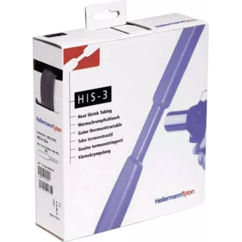 HellermannTyton HIS-3 Termosarūkošā caurulīte izsniegšanas kastē 3:1 6mm/2mm 5m Melna (308-30600)