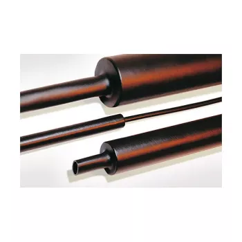 HellermannTyton TREDUX-MA47-30/8 PO-X BK 6 Termosarūkošā caurulīte, šķērssaistīts poliolefīns, 30mm līdz 8mm, melna, 1m, iepakojumā 6 gab.