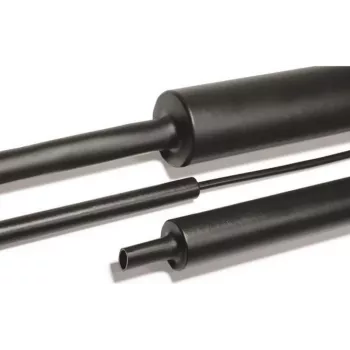 HellermannTyton 323-50750 Termosarūkošā caurule ar līmi, melna, 75 mm (pirms saraušanās), 22 mm (pēc saraušanās), 4:1 saraušanās koeficients, 1 m garums
