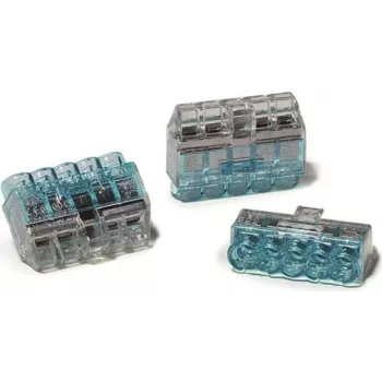 HellermannTyton HCPM-5 PC BU 75 Junction Box 5-Pole 0.5-2.5 mm² Blue Polycarbonate 23,7 mm