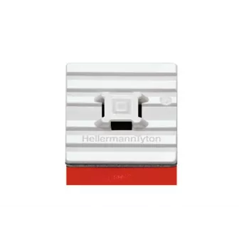 HellermannTyton FMB4APT-A-PA66HS-WH Elastīgais līmējamais kabeļu saišu stiprinājums 28x28mm Balts