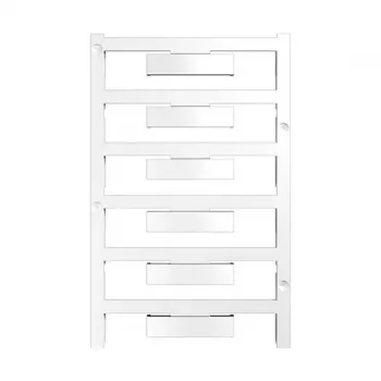 Weidmüller WAD 8 MC NE WS Terminal Marker Card - 48 gabali - Poliamīds - Balts - -40 līdz 100 °C - V2